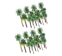 SAFIGLE 36 Piezas Conjunto de Árboles Miniatura de Plástico para Decoración de Paisajes y Maquetas de Tren Árboles Modelo Realistas para Dioramas y Diseño de Escenas Mesa de Arena