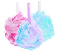 SAFIGLE 3piezas Bola de Baño Exfoliante Esponja de Ducha Corporal para Mujeres Accesorios de Baño para Ducha