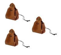 SAFIGLE 3piezas Bolsa De Dados PU Bolsa De Almacenamiento De Cuerda Accesorio Vintage para Ligera y Práctica