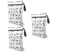 SAFIGLE 3piezas Bolsa De Multifuncional Para Bebés Organizador Reutilizable De Almacenamiento Para Paseos Interiores y Exteriores Blanco
