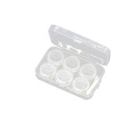 SAFIGLE 3piezas Estuche para Lentes Transparente De Unidades con Pinzas y Ventosa Hogar y Viajes como Organizador De Gafas