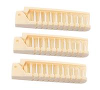 SAFIGLE 3piezas Peine Plegable Antiestático de Viaje Pequeño para Bolso de Cerdas para Cabello Liso y Rizado Portátil y Compacto