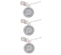 SAFIGLE 3piezas Reloj De Bolsillo para Enfermeras De Silicona Diseño Redondo y Compacto Accesorio Práctico y Decorativo para Médicos y Enfermeros