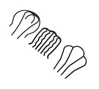 SAFIGLE 3piezas Rizador de Pelo Horquilla Forma Accesorios Cabello DIY Horquillas Elegantes para Mujer para Peinado de Novia Pasador de Hierro Accesorio para Peinar el Cabello