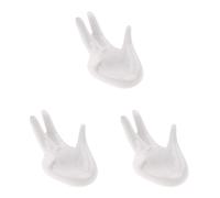 SAFIGLE 3piezas Soporte De Cerámica Para Ocarina Diseño De Mano Exhibidor Elegante Para Instrumentos Musicales y Decoración Del Hogar Para Coleccionistas y Amantes Música
