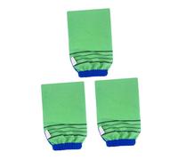 SAFIGLE 3piezas Toalla De Baño Gruesa Espalda Corporal y Hogar Agradable Piel Guantes Exfoliantes