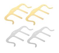 SAFIGLE 4 Clips Aplicables Para Partituras, Abrazadera Para Notas Musicales, Clip Firme Para Páginas De Música, Soporte Multifuncional Para Libros y Documentos, Color Aleatorio