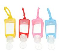 SAFIGLE 4 Contenedores de Líquidos Portátiles para Viaje, Botellas de Mano Herméticas y Ligeras de 30 Ml, Ideales para Cosméticos, Champú y Equipaje de Mano