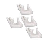 SAFIGLE 4 De Cerámica Para Ocarina Base De Cerámica Forma De Mano Accesorio De Instrumento Musical Pilot Gel Soporte Estable
