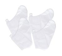 SAFIGLE 4 Juegos máscara de pie durante la noche fundas para los pies calcetines de loción para pies hidratante para pies cubiertas el plastico