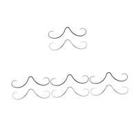 SAFIGLE 4 Juegos Tabique Nasal del Bigote Anillos De Nariz De Plata Esterlina Equipo Kit Bisuteria Septum Piercing Anillo De Nariz De Acero para Bigote Anillo De La Nariz 2 Piezas*4