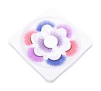 SAFIGLE 4 Pares Pestañas Postizas Naturales De Colores De Pestañas Postizas Fina Para Mujer Para Maquillaje y Eventos Especiales