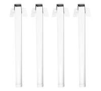 SAFIGLE 4 Patas Metálicas Plegables para Mesa de Cama 28 Cm, Accesorio para Muebles, Patas Cuadradas Resistentes para Mesa Portátil y Plegable, Uso Doméstico, Set de 4 Piezas