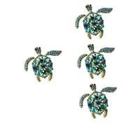 SAFIGLE 4 Piezas broche de guardián pasadores magnéticos broches serpiente de cascabel rana tapa Broche de mujer Broche de animal pin de solapa de ropa insignia de ropa aleación