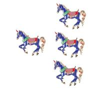 SAFIGLE 4 Piezas Broche De Poni Pequeño Ropa Decorativo Broche Antiguo Broche Para Traje De Hombre Alfiler De Collar Broches y Pin Para Mujer Alfiler Estético Pasador De Chal Metal