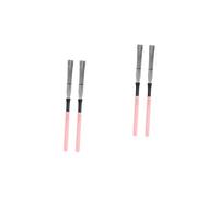 SAFIGLE 4 Piezas Cepillo De Tambor Cepillo De Nailon Accesorios Para Instrumentos Baquetas Tambor De Jazz Cable Cepillo De Alambre De Tambor Palo De Escoba Batería Madera Arce Manejar