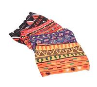 SAFIGLE 4 Piezas Diademas Africanas Retro para Mujer Paquete de Estampado Material Elástico para Yoga y Actividades Diarias Cómodo y Seguro Accesorios de Moda para Tipo de Cabello
