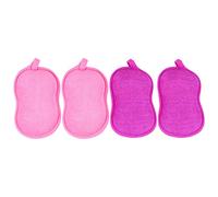 SAFIGLE 4 Piezas Esponjas de Baño Forma de Cacahuete para Limpiar Encantador Herramienta de Baño para Esponjas y Estropajos para Uso Ducha