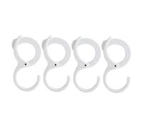 SAFIGLE 4 piezas Ganchos Ajustables S para Colgar Prácticos de Clips Resistentes para Cocina Baño y Armarios Accesorios de Almacenamiento Multifuncionales