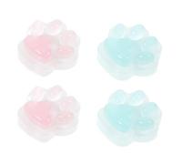 SAFIGLE 4 Piezas Herramienta Creativa de Plástico para Pintura de Gemas Forma de Pata de Gato Luminiscente para Manualidades y Bordado Cruzado Segura y Divertida