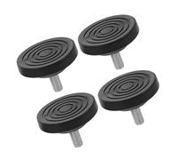 SAFIGLE 4 Piezas Pies Niveladores de Goma Antideslizantes Ajustables para Muebles Soporte Estable para Fitness y Hogar de Unidades con Rosca Compatibles con Cintas de Correr y Sillas