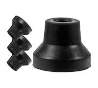 SAFIGLE 4 Piezas Tacos de Muletas Antideslizantes de Goma para Bastones Accesorios de Caucho Resistentes para Muletas Protección de Pies de Bastón para Caminatas y Senderismo