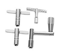 SAFIGLE 4 Piezas tecla de tambor sintonizadores universales de teclas de batería teclas de afinación de batería accesorio de afinación de batería teclas de tambor girar Accesorios colocar