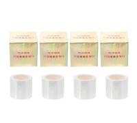 SAFIGLE 4 Rollos de Film Transparente para Cubrir Cejas, Delineador de Ojos Y Tatuajes, Suministros de Salón, Transparente, Paquete de 120 G