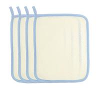 SAFIGLE 4 Toallas Cuadradas Para Jabón Bolsa De Jabón Toalla De Baño Exfoliante Paños Exfoliantes Jabón Para Lavar La Cara Esponja Vegetal Natural De Nailon Beige