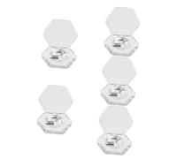 SAFIGLE 40piezas Hexagon Empty Eyeshadow Pans for Travel Makeup Small Blusher Containers Cosmetic Storage for Lip Balm and More