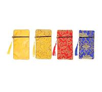 SAFIGLE 4piezas Bolsa De Estilo Étnico Para Escrituras Bolsas Versículos Bíblicos Para Guardar Joyas Contenedores Para Artículos Diversos Escenario De Meditación