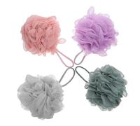 SAFIGLE 4piezas Esponjas Exfoliantes Para Ducha Vegetales Suaves Unidades Bola Limpiadora Spa Casa