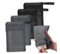 SAFIGLE 4piezas Guardar Jabón Bolsa De Jabón Exfoliante Contenedor De Barra Protector De Para Baño