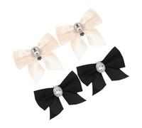 SAFIGLE 4piezas Hebillas Para Zapatos De Boda Clips Para Lazos Hebillas De Lazo De Adornos Para Zapatos De Boda Accesorios Desmontables Para Tacones Uso Eventos De Celebración