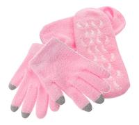 SAFIGLE 4piezas Kit De Guantes y Calcetines De Gel Para Pies Secos y Agrietados Hidratantes Para Plantas y Suelas Para Cuidados De Manos y Pies