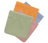 SAFIGLE 4piezas Neceser Pequeño para Bolso Minibolsas De Maquillaje Organizador Portátil Monedero Cierre Presión Cuero PU