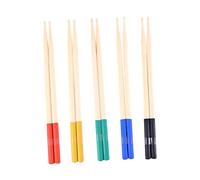 SAFIGLE 5 Pares niños baquetas campana baquetas multicolores accesorios de tambor mazos de tambor baquetas de madera antideslizante palillo de tambor kit de batería 7a Bambú