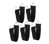 SAFIGLE 5 Piezas Cinturones Reforzados para Sillas Reclinables de Correas Negras Anticrack Accesorios para Reparación y Soporte de Butacas Lounge Correas Gruesas de Alta Durabilidad para