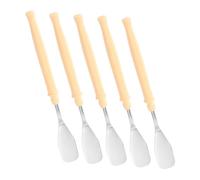 SAFIGLE 5 Piezas Espátulas para Pintura al Óleo con Cuchillas Flexibles y Mango Plástico Cómodo Herramienta Ligera y Compacta para Mezclar Colores y Efectos Artísticos Lienzos