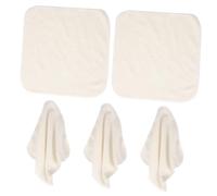 SAFIGLE 5 Piezas Paños De Limpieza Facial De Fibra De Bambú Paños Exfoliantes Reutilizables y Lavables Cuadrados Para Cara Para Uso Doméstico