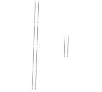 SAFIGLE 5 Series Detector Auricular Bolígrafo Detección Chapado Punta De Prueba Pluma De Acupresión Del Oído De Silver Inoxidable 2 Piezas X 5