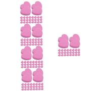 SAFIGLE 5 Series Lima De Uñas De Manicura Exfoliante Esponja De Uñas Bloque De Búfer De Uñas Profesional Bloque De Tampón De Uñas Herramienta De Manicura Bloque De Uñas Rosa 50 Piezas X 5
