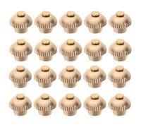 SAFIGLE 50 Cierres de Rosca para Insignias de Metal Dorado, Accesorios para Broches y Pins Soporte Seguro, Herrajes Resistentes para Manualidades, Clips para Pins, Pack de 50 Piezas