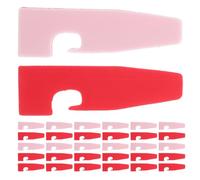 SAFIGLE 50 Fundas Adhesivas para Prensatelas Overlock de Plástico Resistente Almohadilla Inferior para Máquina de Coser 4 Hilos Aplicables Accesorio para Costura Profesional y