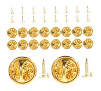 SAFIGLE 50 piezas Broches Metálicos de Seguridad para Pins Pequeños Cierres Bloqueo Firmes para Manualidades DIY Accesorios Livianos para Broches Pines de Solapa Insignias y Etiquetas