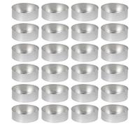 SAFIGLE 50 Piezas Portavelas de Té de Aluminio 6x2 Cm, Recipiente Metálico para Velas de Cera Diy, Caja para Velas Artesanales, Suministros para Manualidades y Decoración