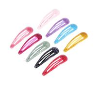 SAFIGLE 50piezas Horquilla de Cabello Pinzas Metálicas Presión de Diseño Infantil para Niñas Pasadores de Colores Sólidos para Niñas