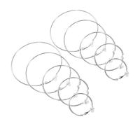 SAFIGLE 5pares Pendientes Exagerados Personalizados Circulares De Aros Geométricos De Metal Chapado De Pendientes Colgantes Para Fiestas y Espectáculos