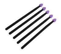 SAFIGLE 5Piezas Conjunto de Cepillos de Silicona para Sombras de Ojos Aplicadores Ergonómicos para Maquillaje y Amateur y Cómodos para Sensible
