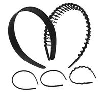 SAFIGLE 5piezas Diademas Antideslizantes De Plástico Para Mujer Para Lavarse La Cara y Ejercicios Diseño Dentado